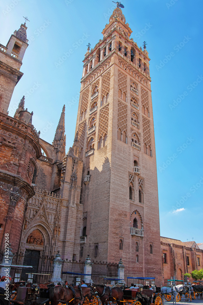 Giralda of St Mary of See Cathedral Seville