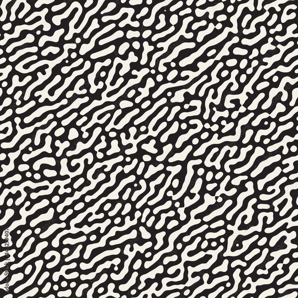 Vector Seamless Grunge Pattern. Black and White Organic Shapes. Messy Spots Texture. Vector Seamless Grunge Pattern. Black and White Organic Shapes. Messy Spots Texture.