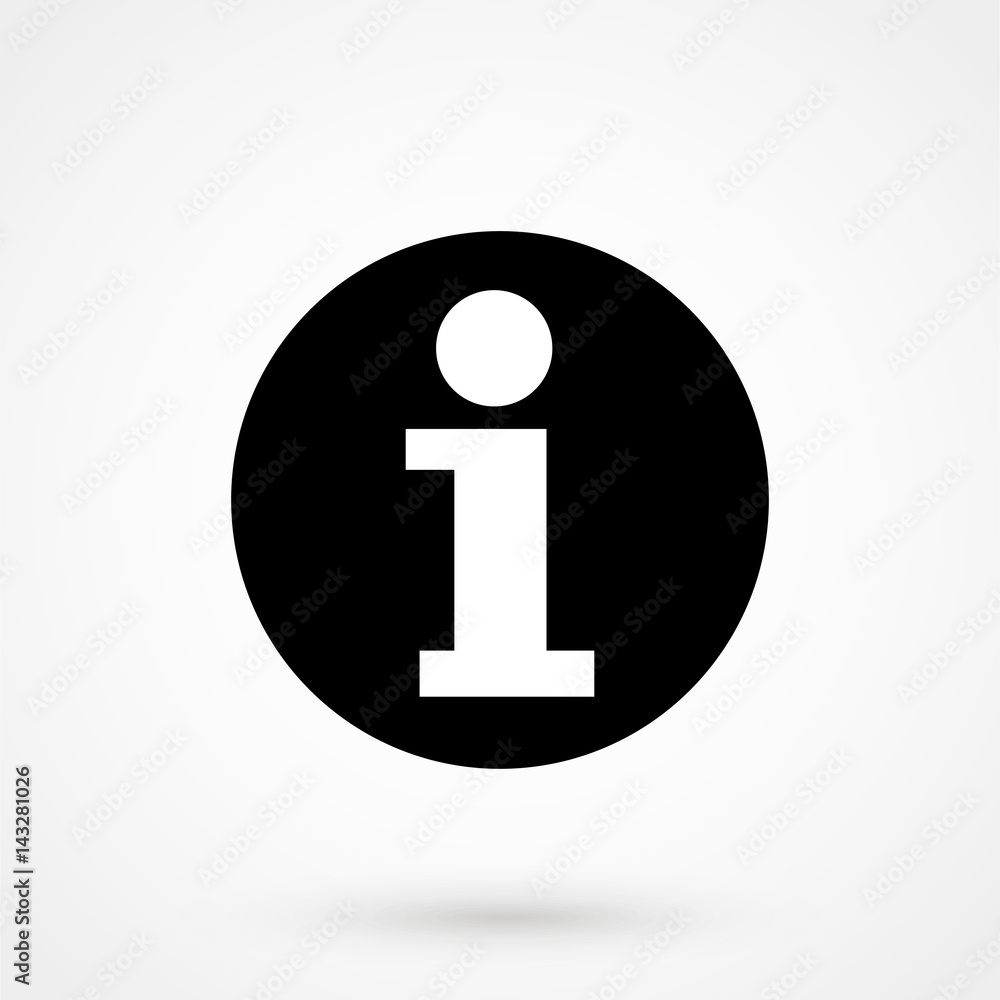 Information icon on white background. Vector illustration. Information icon on white background. Vector illustration.