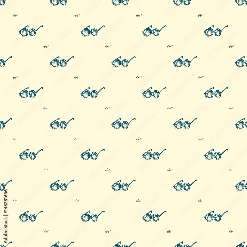 Seamless pattern with glasses Seamless pattern with glasses