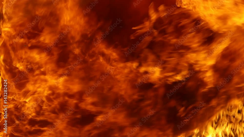 House on fire burning in slow motion House on fire burning in slow motion