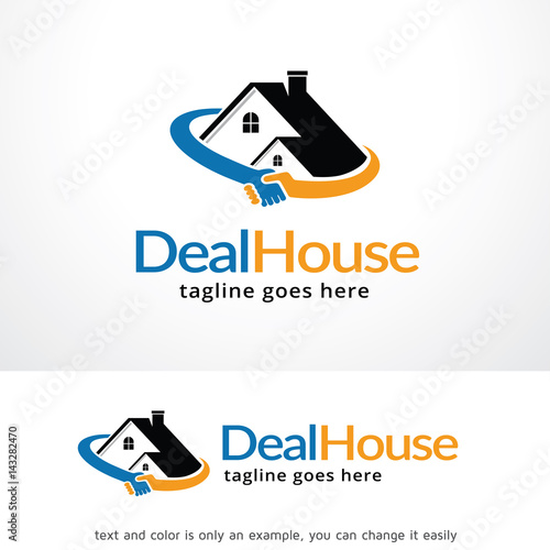 Deal House Logo Template Design Vector, Emblem, Design Concept, Creative Symbol, Icon
