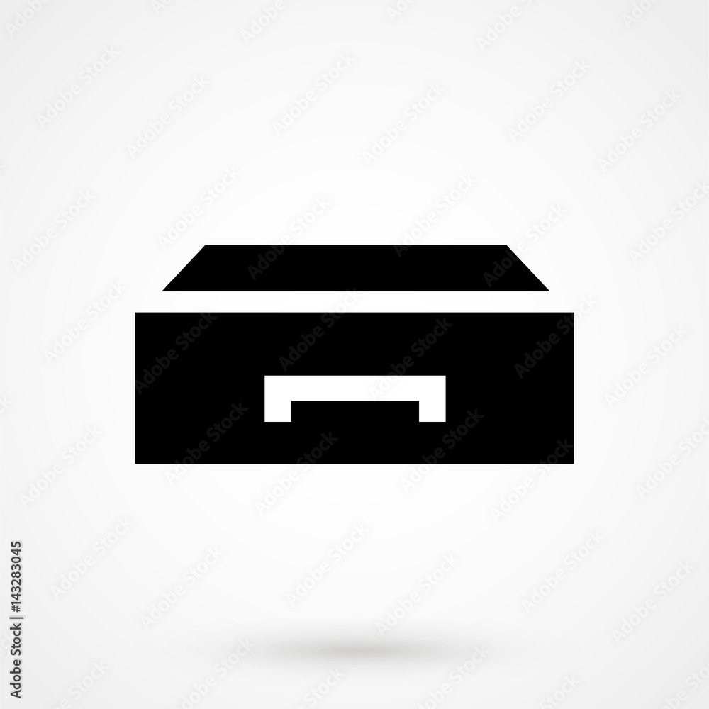 Drawer. Icon Vector Drawer. Icon Vector