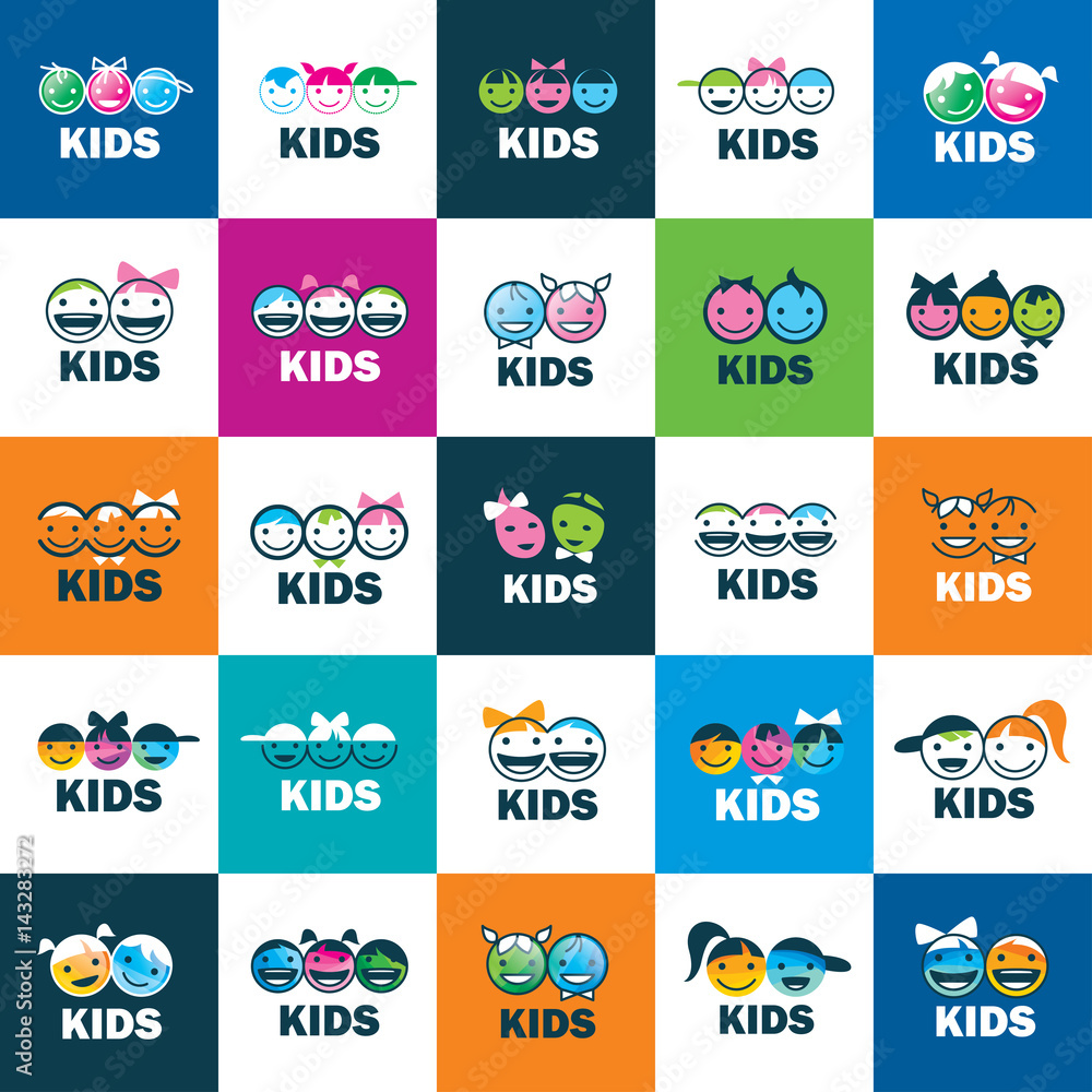 Fototapeta premium vector icon kids
