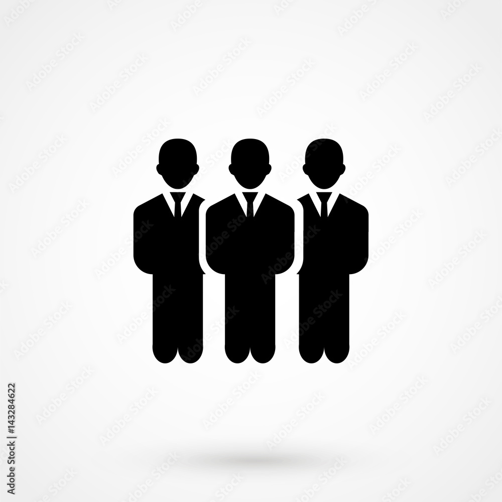 People Icon in trendy flat style isolated on grey background People Icon in trendy flat style isolated on grey background