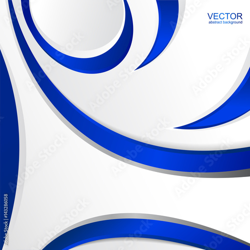 Blue wavy corporate abstract background.