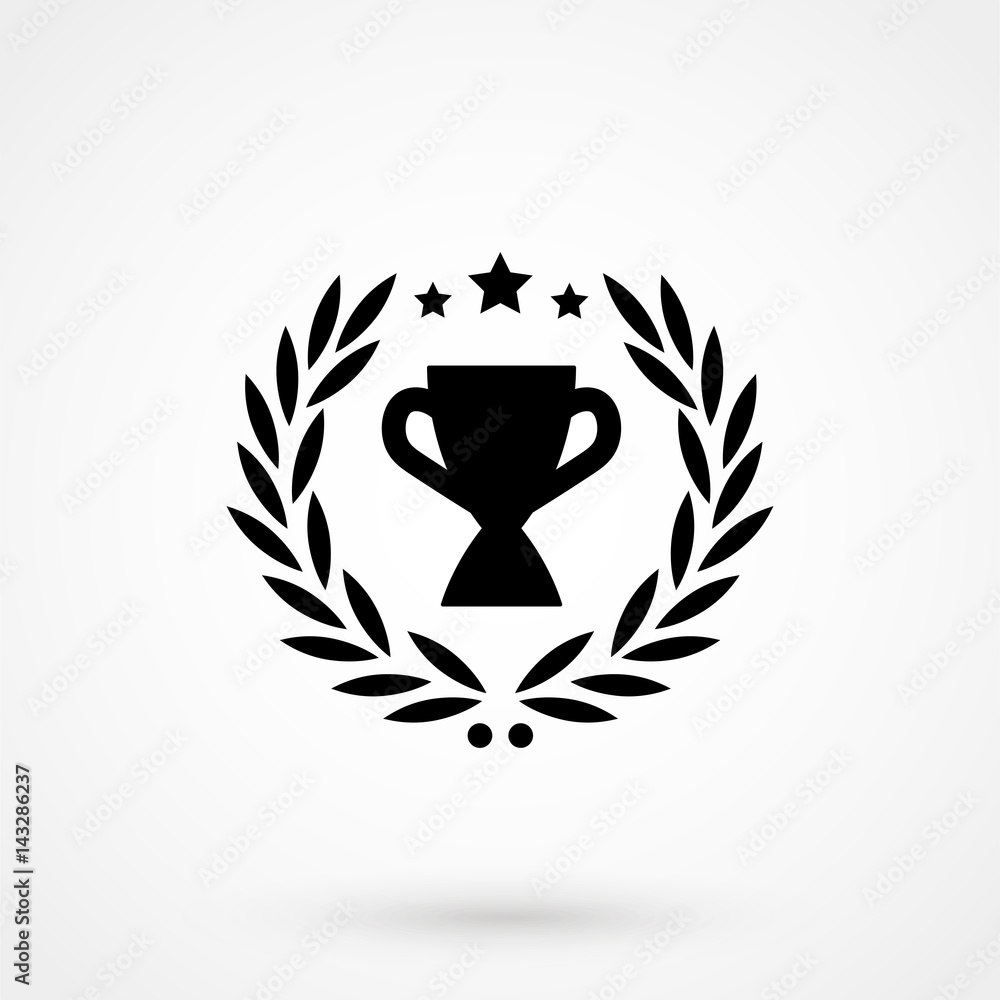 Obraz premium Victory wreath Icon Vector.