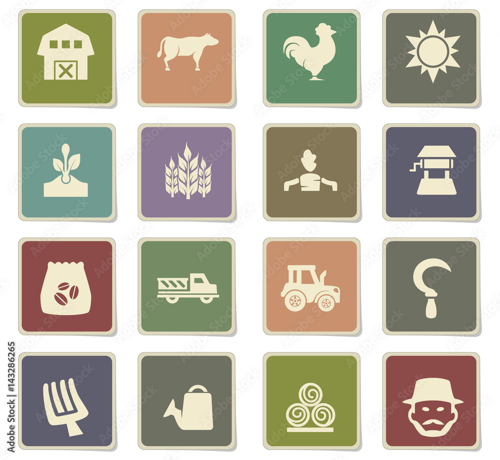 agriculture icon set agriculture icon set