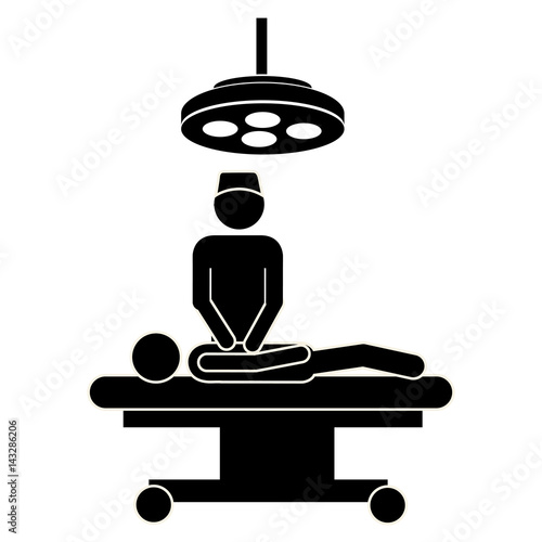 doctor examine the patient, vector illustration design