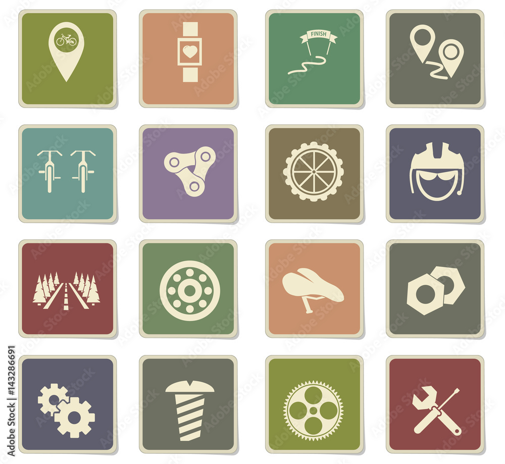 bicycle icon set bicycle icon set