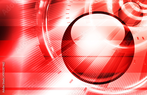 Abstract red background Techno Canon Ball