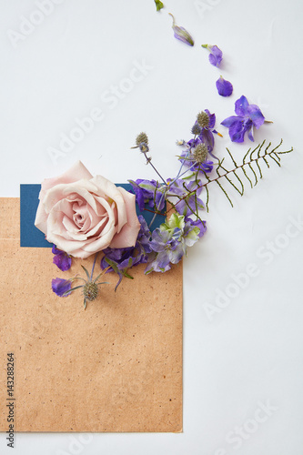 Flowers with envelope