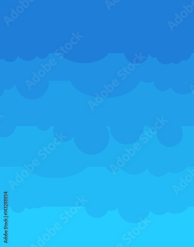 Blue Sky cartoon style. Nature background. stratosphere