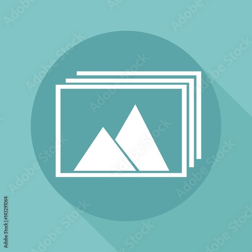Pictures vector icon, image vector icon