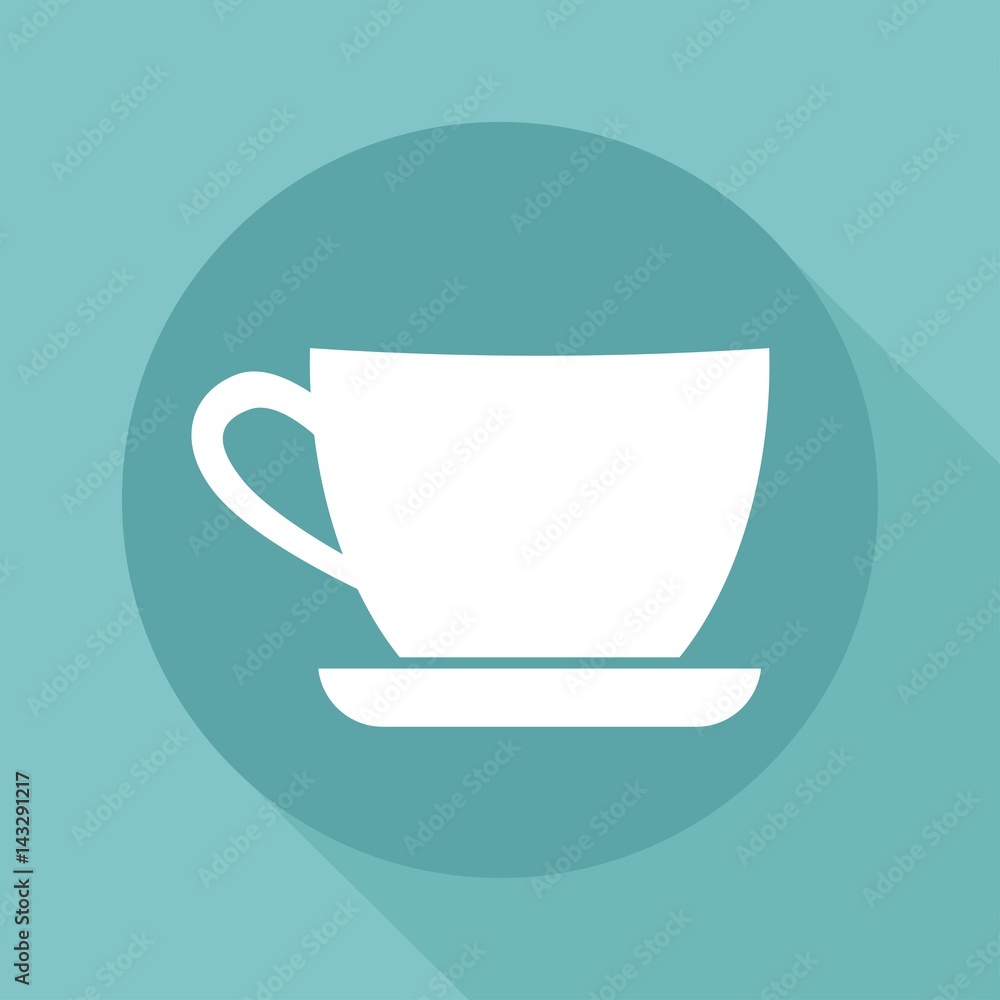 Coffee cup vector icon. Coffee cup vector icon.