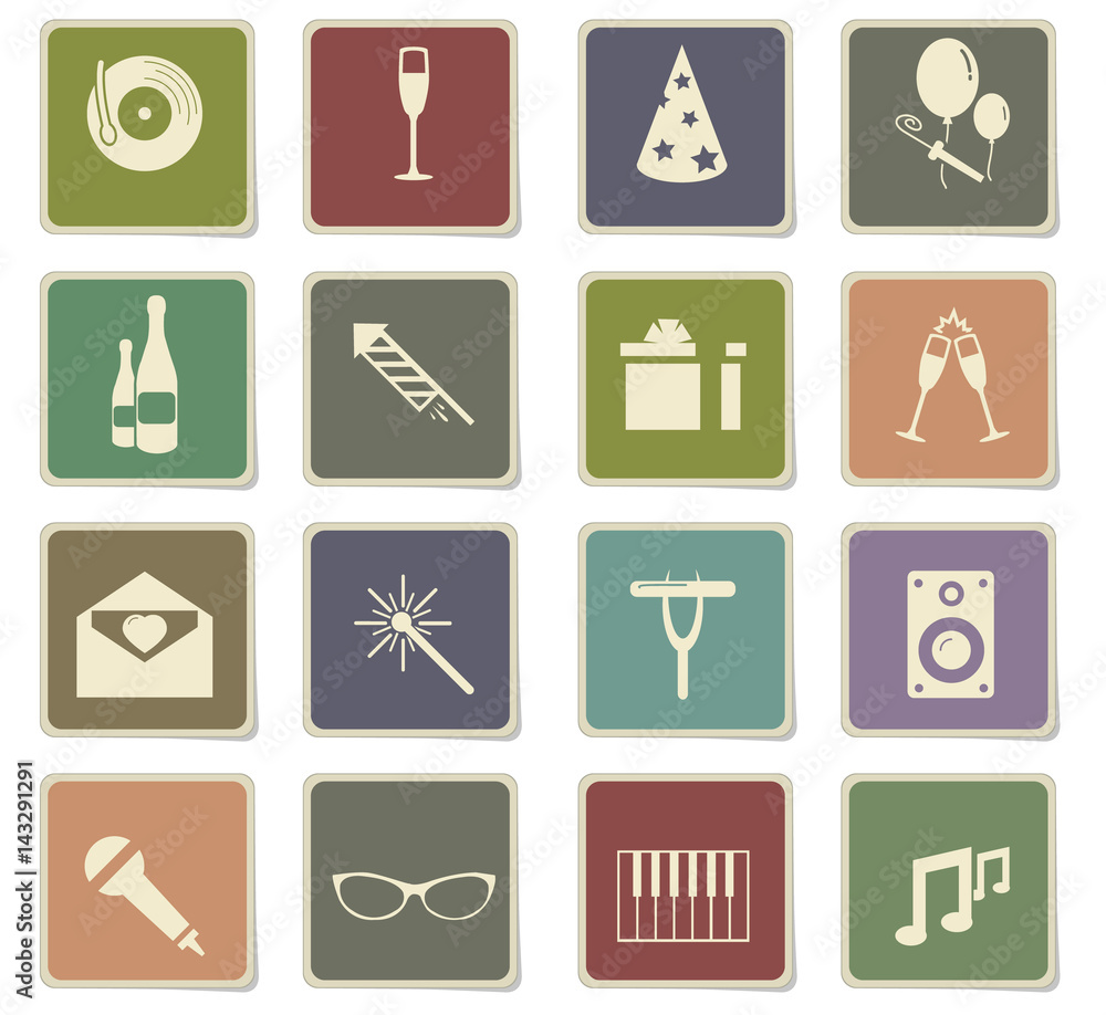 party icon set party icon set