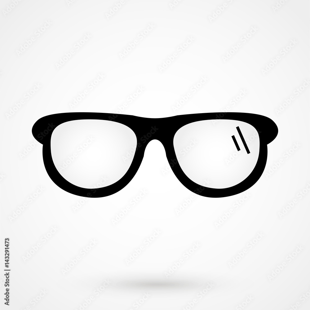 Fototapeta premium glasses icon Vector Illustration on the white background.