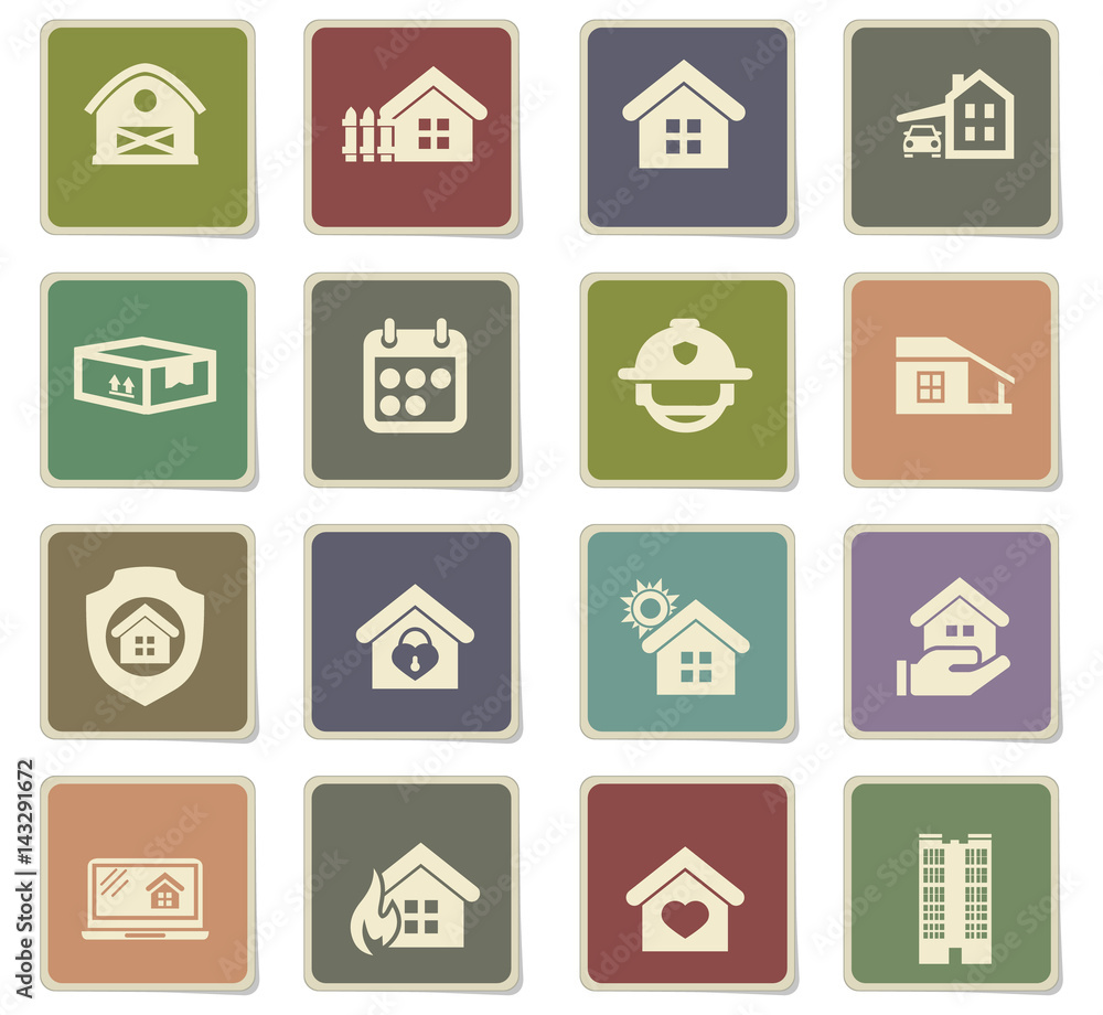 real estate icon set real estate icon set