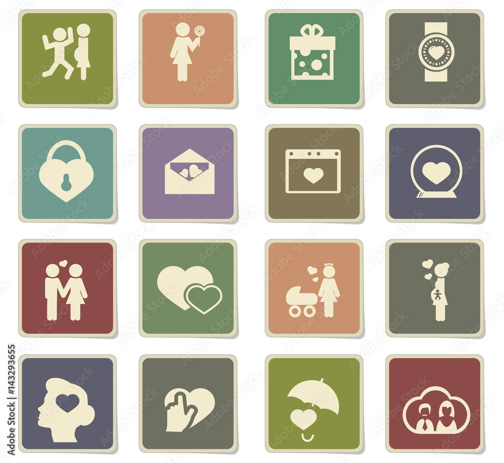 valentine day icon set valentine day icon set