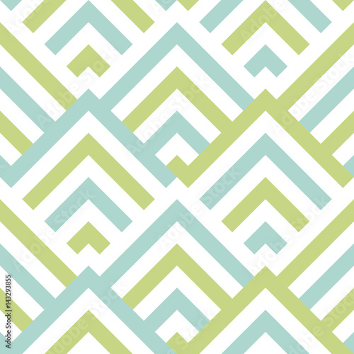 Pattern stripe seamless green two tone and white colors. Chevron stripe abstract background vector.