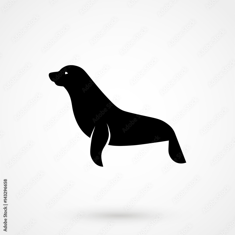Vector images of sea lion on a white background Vector images of sea lion on a white background