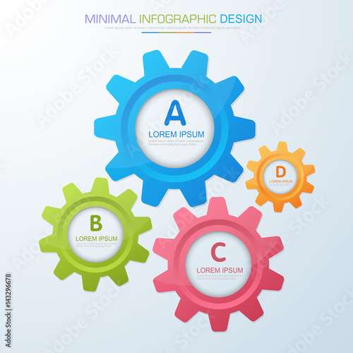 Infographic Elements with business icon on full color background  process or steps and options workflow diagrams,vector design element eps10 illustration