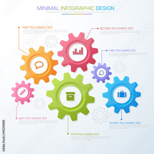 Infographic Elements with business icon on full color background  process or steps and options workflow diagrams,vector design element eps10 illustration