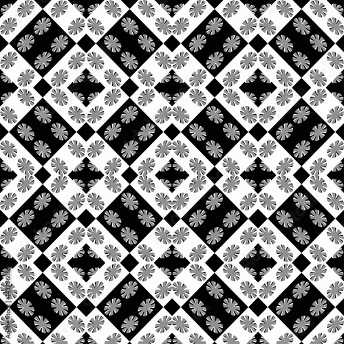 Geometric Modern Baroque Seamless Pattern photo