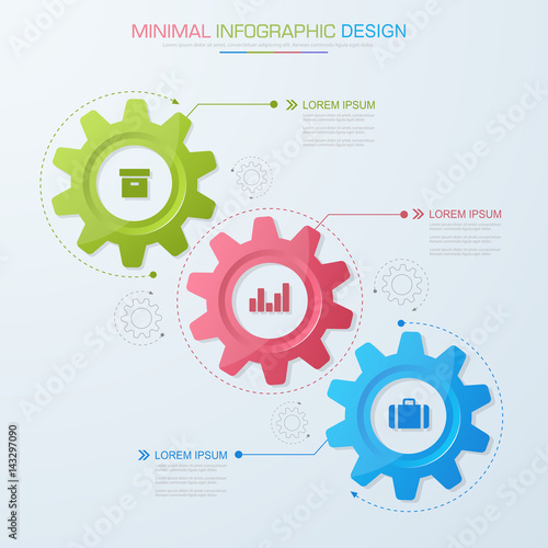 Infographic Elements with business icon on full color background  process or steps and options workflow diagrams,vector design element eps10 illustration