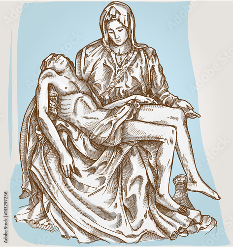 pieta statue of Michelangelo