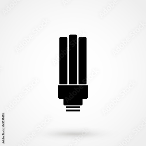 Fluorescent light vector icon. Bulb sign. Lantern symbol