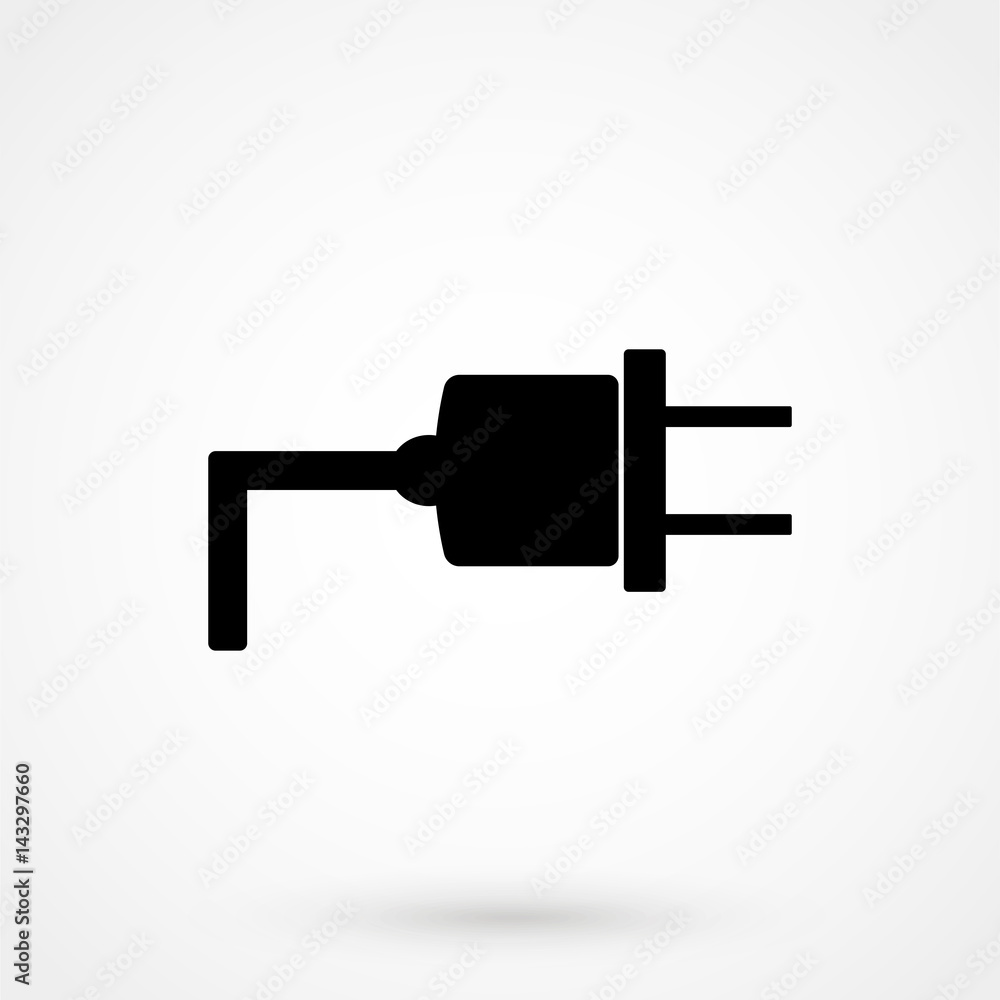 Plug icon, vector illustration Plug icon, vector illustration