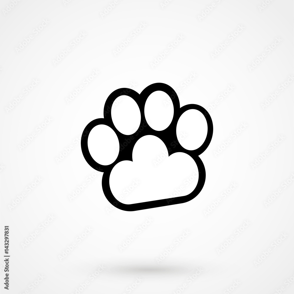 cat footprints icon cat footprints icon