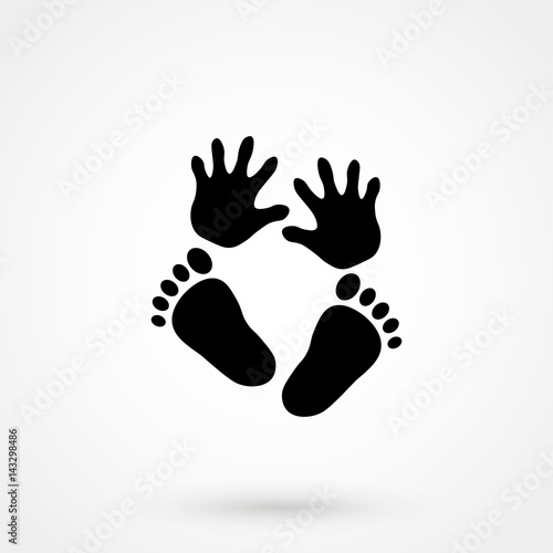 hand foot icon.