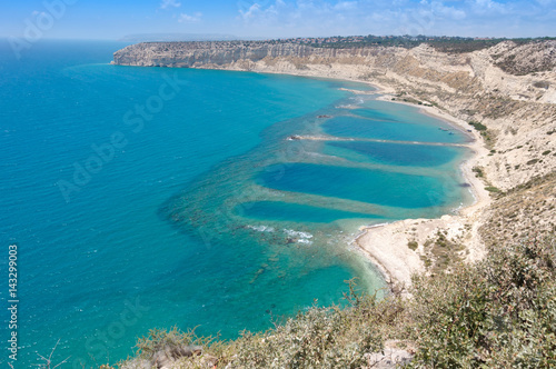 Beautiful Mediterranean Sea landscape in Cyprus © AndrCGS