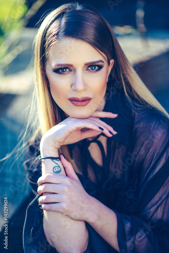 Fotografie beautiful blue eyed blonde