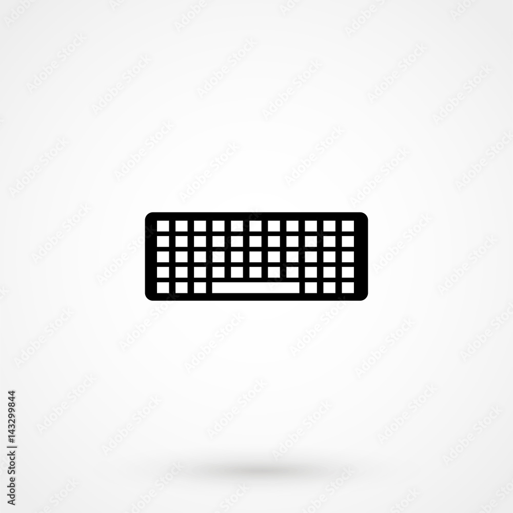 Keyboard icon flat. Simple vector symbol Keyboard icon flat. Simple vector symbol
