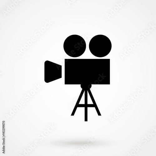 Vector movie camera icon