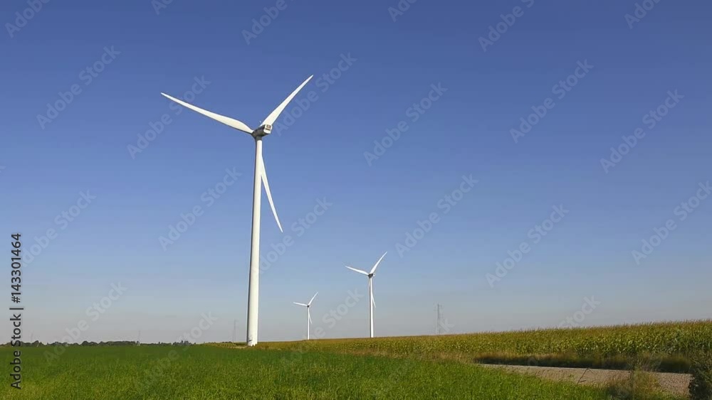 Rural landscape with working wind turbine. Netherlands Rural landscape with working wind turbine. Netherlands