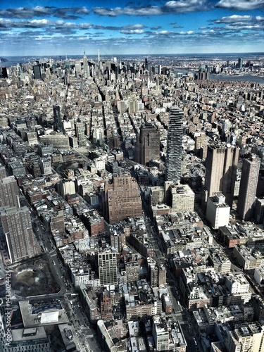 Fotografie New York skyline from one world trade center
