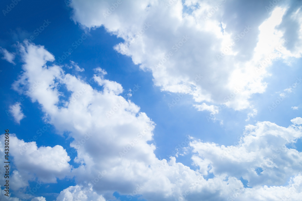 blue sky and clouds