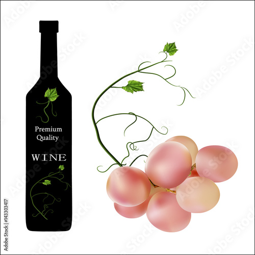 Fresh bunch of grapes. Manufacturer of fresh juices and wine.