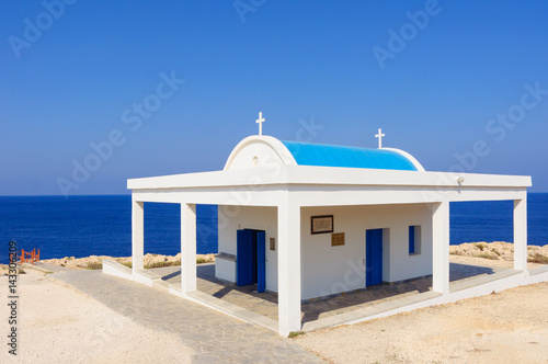 Greek chapel near Cape Greko on Cyprus