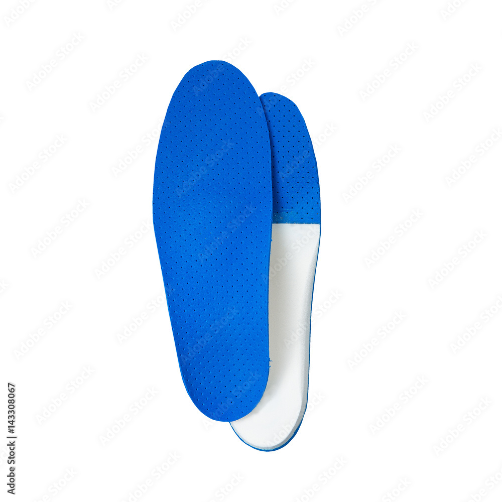 orthopedic insoles on white background orthopedic insoles on white background