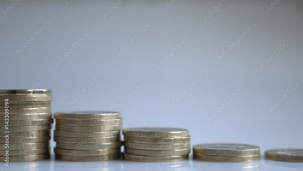 Ascending Piles Of Coins Ascending Piles Of Coins