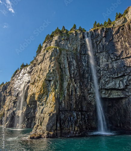 Coastal Waterfalls, Newfoundland, Canada