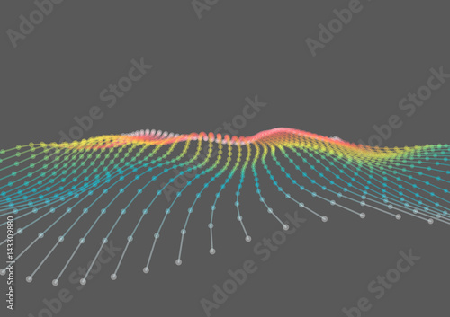 Abstract technology and engineering background with original organic elements. Vector illustration