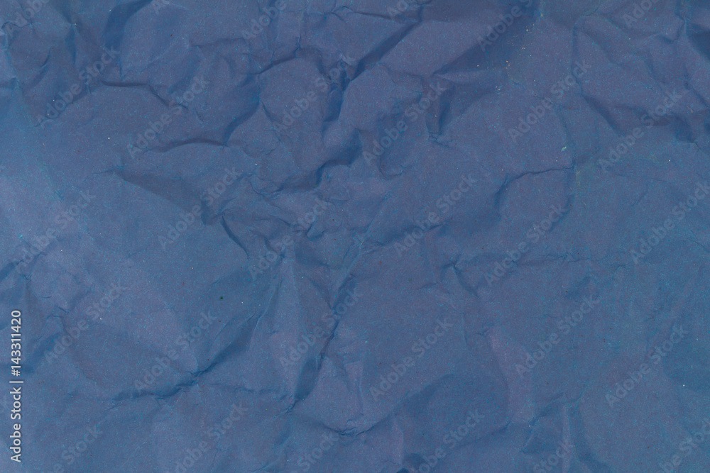 Obraz premium blue crumpled paper texture background