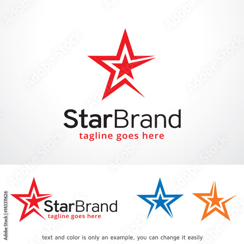 Star Brand Logo Template Design Vector  Emblem  Design Concept  Creative Symbol  Icon