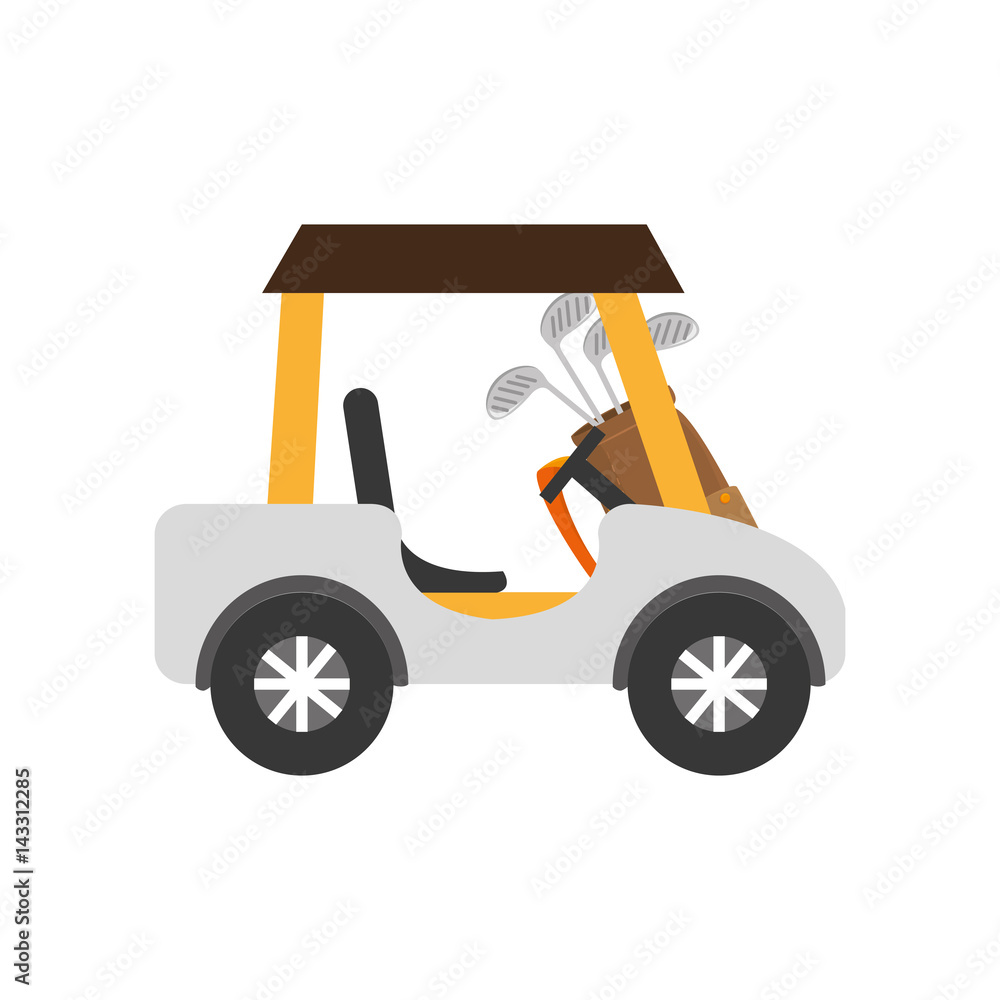 golf cart isolated icon vector illustration design golf cart isolated icon vector illustration design